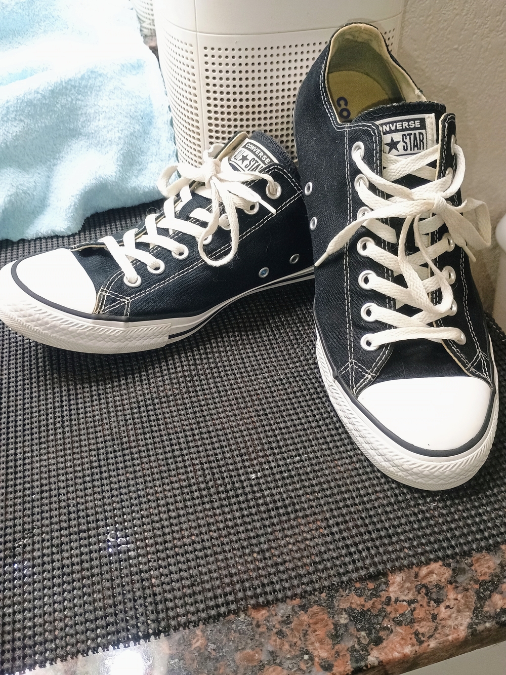 Classic Converse Chuck Taylor All Star high-top sneakers in black canvas with wh